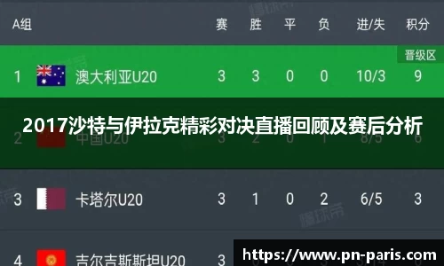 2017沙特与伊拉克精彩对决直播回顾及赛后分析
